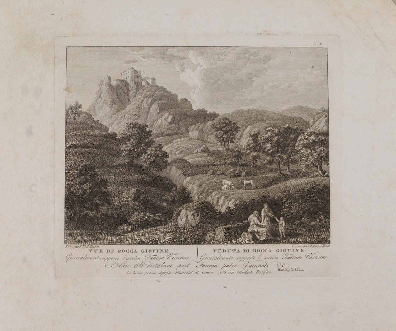 Vista de Rocca Giovine (n.º V) de François Morel