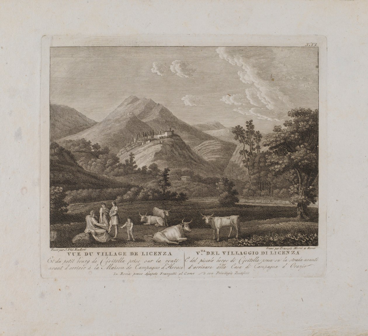 Vista da aldeia de Licenzo (n.º VI) de François Morel