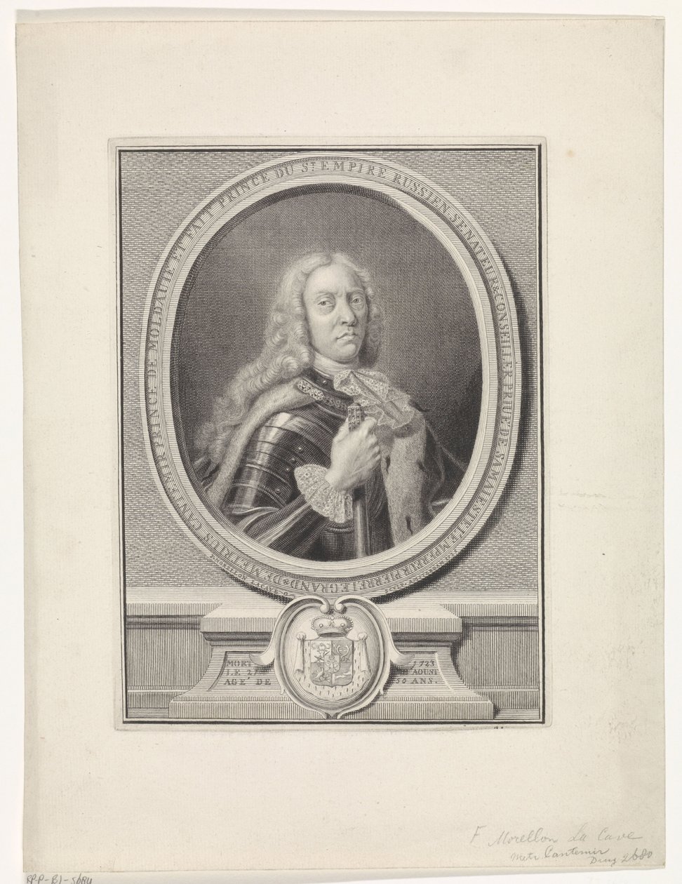 Dimitrie Cantemir 1673-1723, 1735 de François Morellon de La Cave