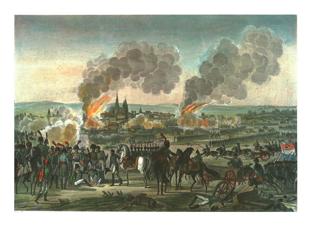 Conquista de Ratisbona, 23 de abril de 1809, c1850 de François Pigeot