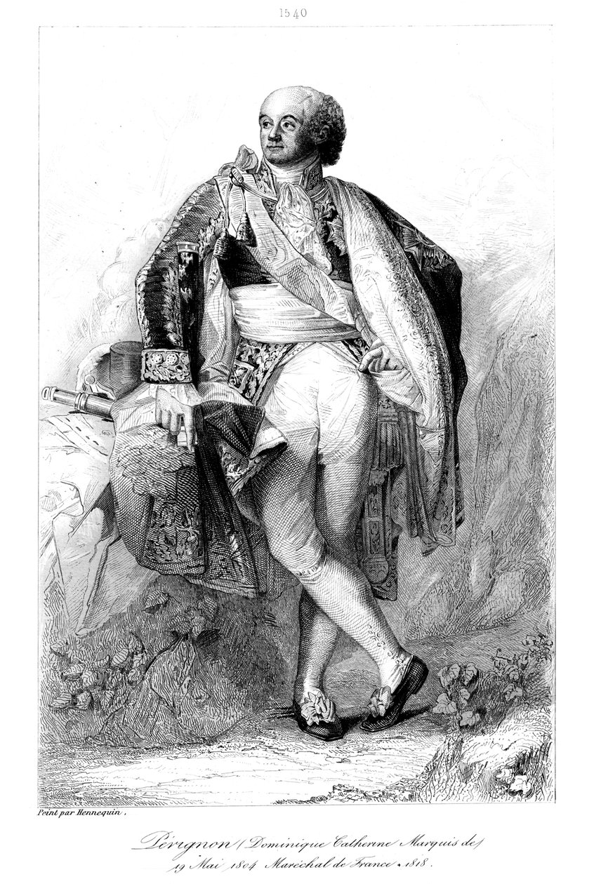 Dominique Catherine Perignon 1754-1818, Marquês de Granada e Marechal da França, 1839. de François Pigeot