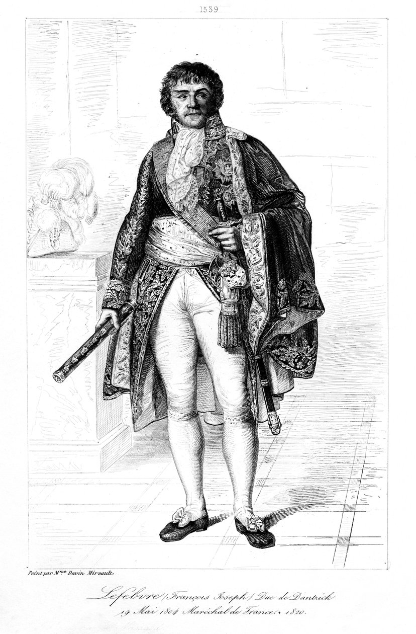 François Joseph Lefebvre 1755-1820, duque de Danzig, 1839. de François Pigeot