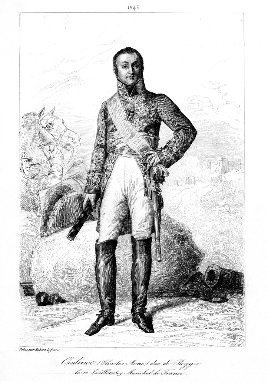 Nicolas Charles Oudinot 1767-1847, duque de Reggio e marechal da França, 1839. de François Pigeot