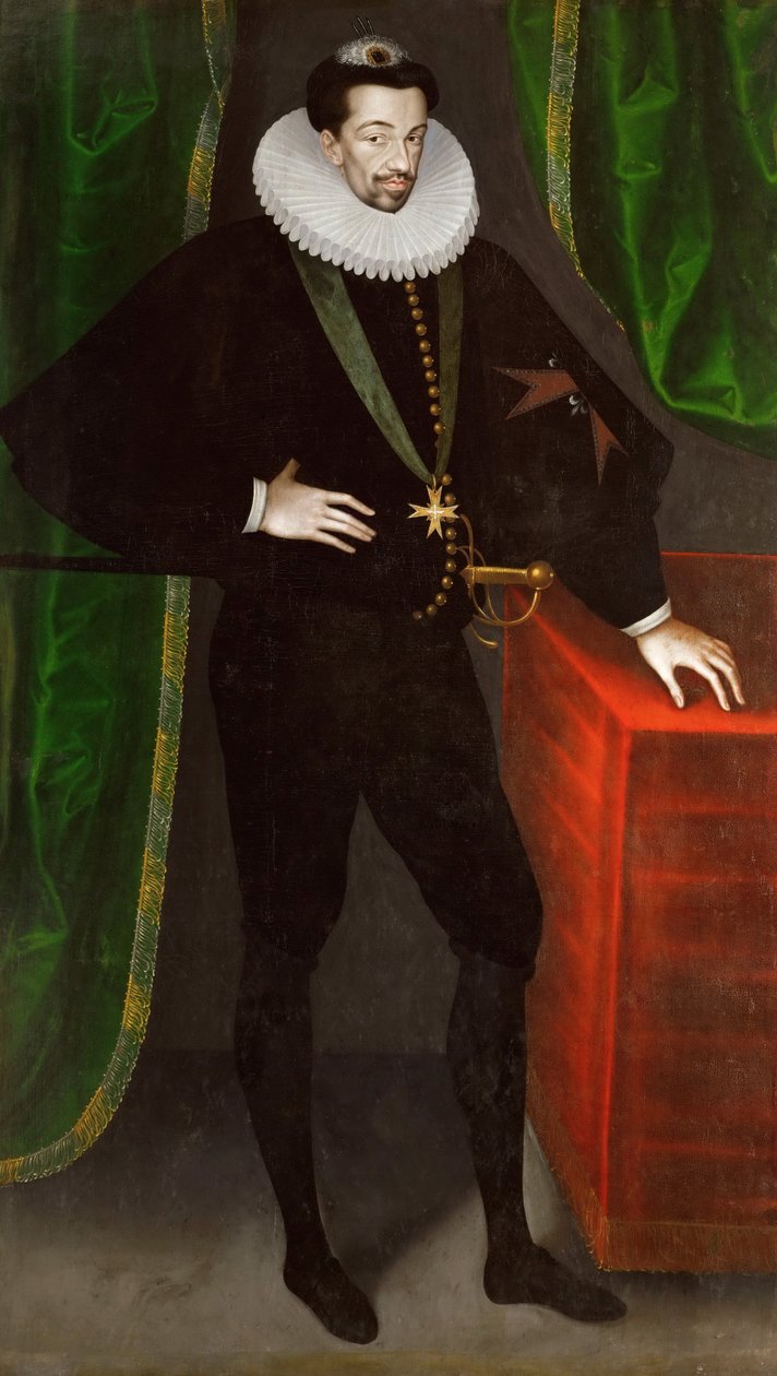 Retrato de Henrique III da França, rei da Polônia e grão-duque da Lituânia de François Quesnel
