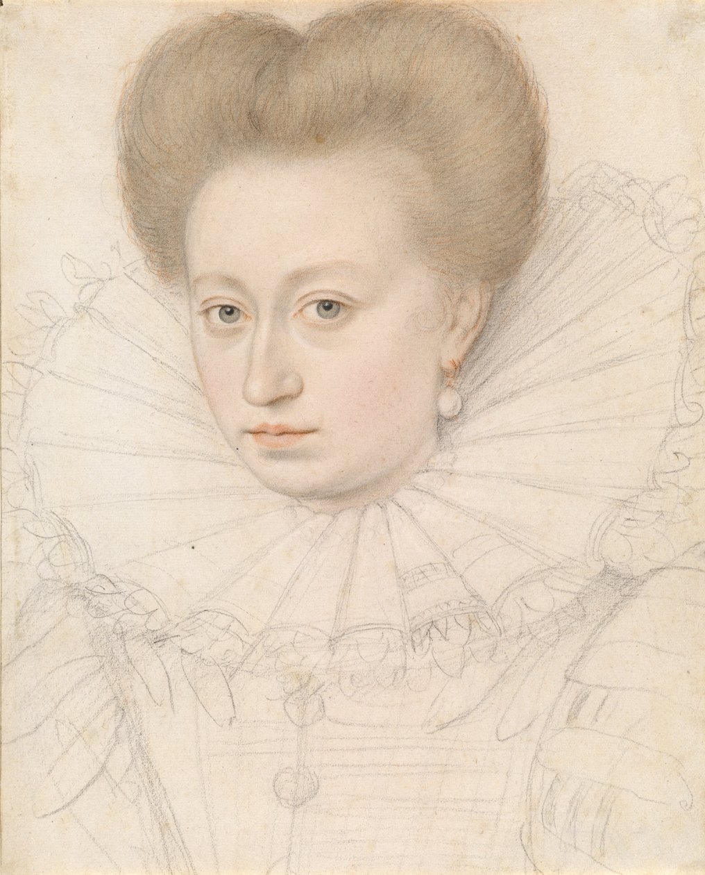 Retrato de uma Nobre (Madame de Pellegars?) de François Quesnel