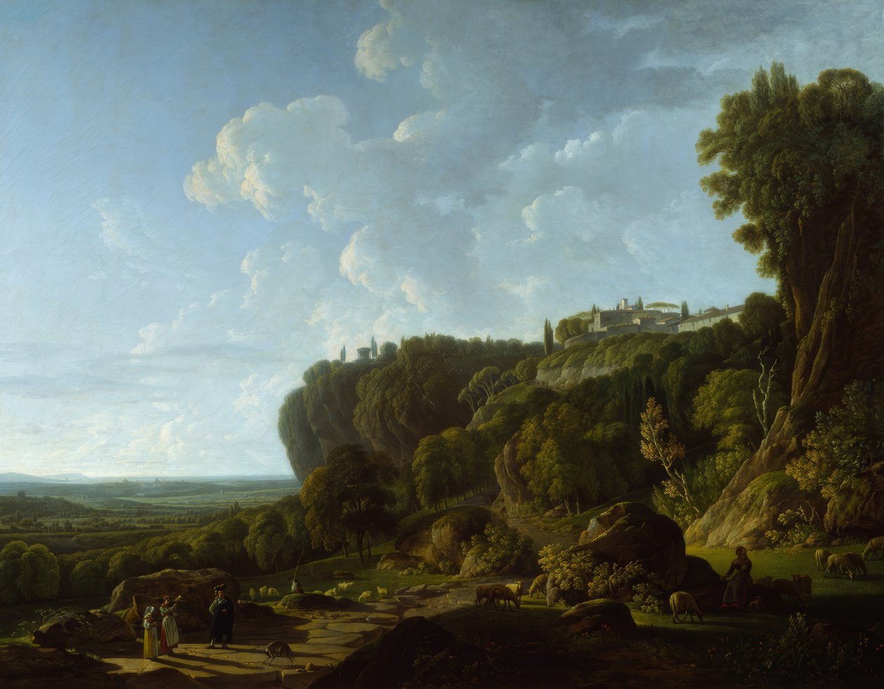 A Campagna Romana (vista do Tivoli) de François Sablet