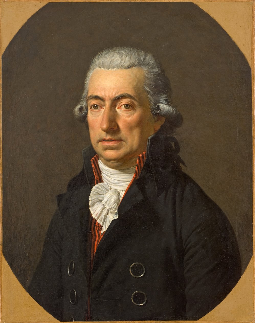 Retrato do Sr. Joseph Fabre, pai do artista de Francois-Xavier Fabre