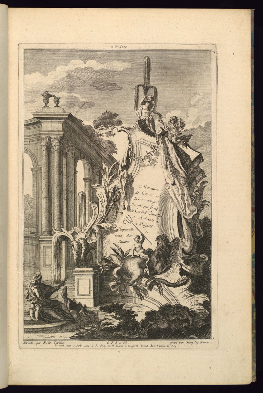Design para Cartela de François de Cuvilliés the Elder