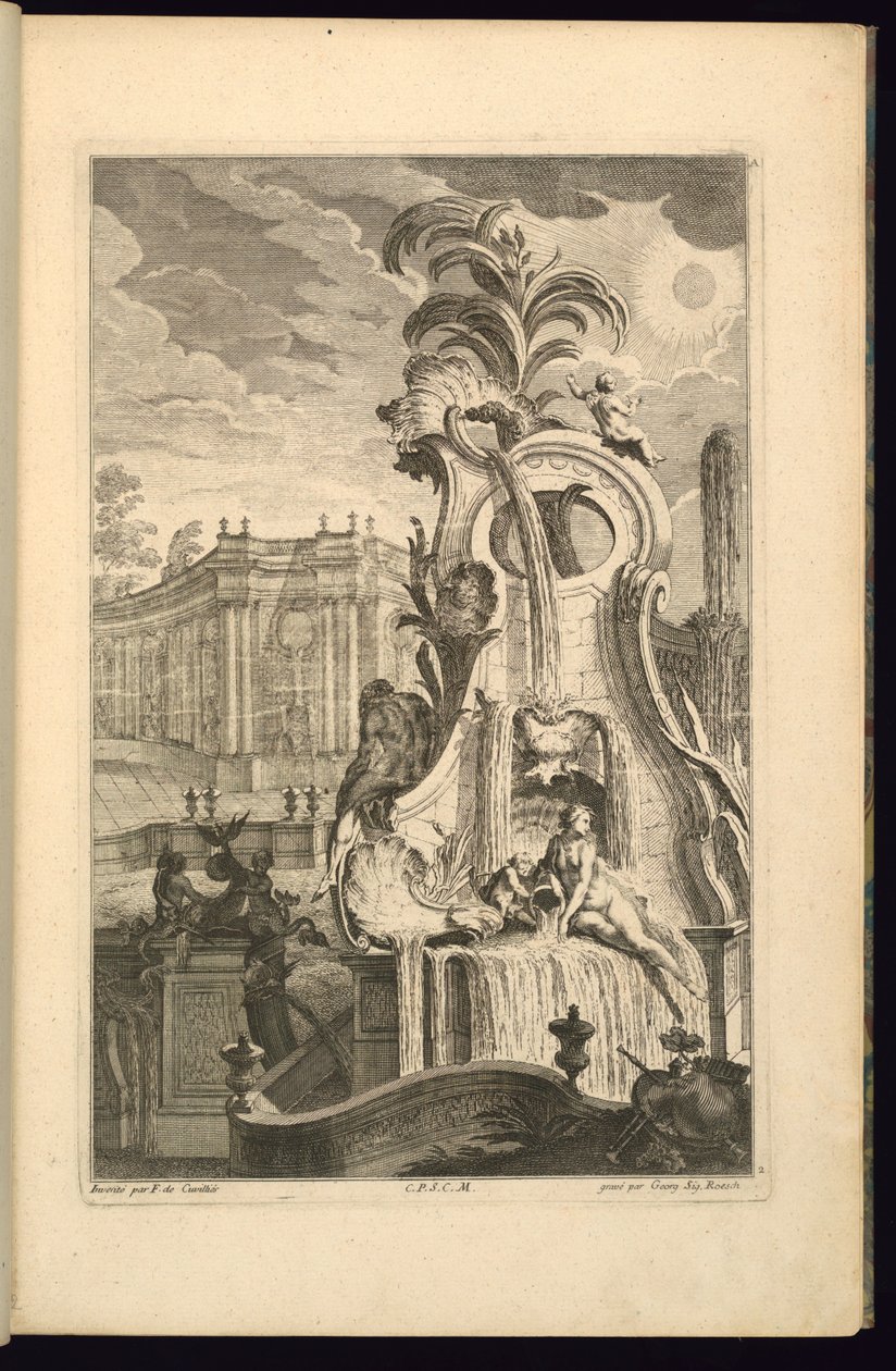 Projeto para Fonte com Vênus de François de Cuvilliés the Elder