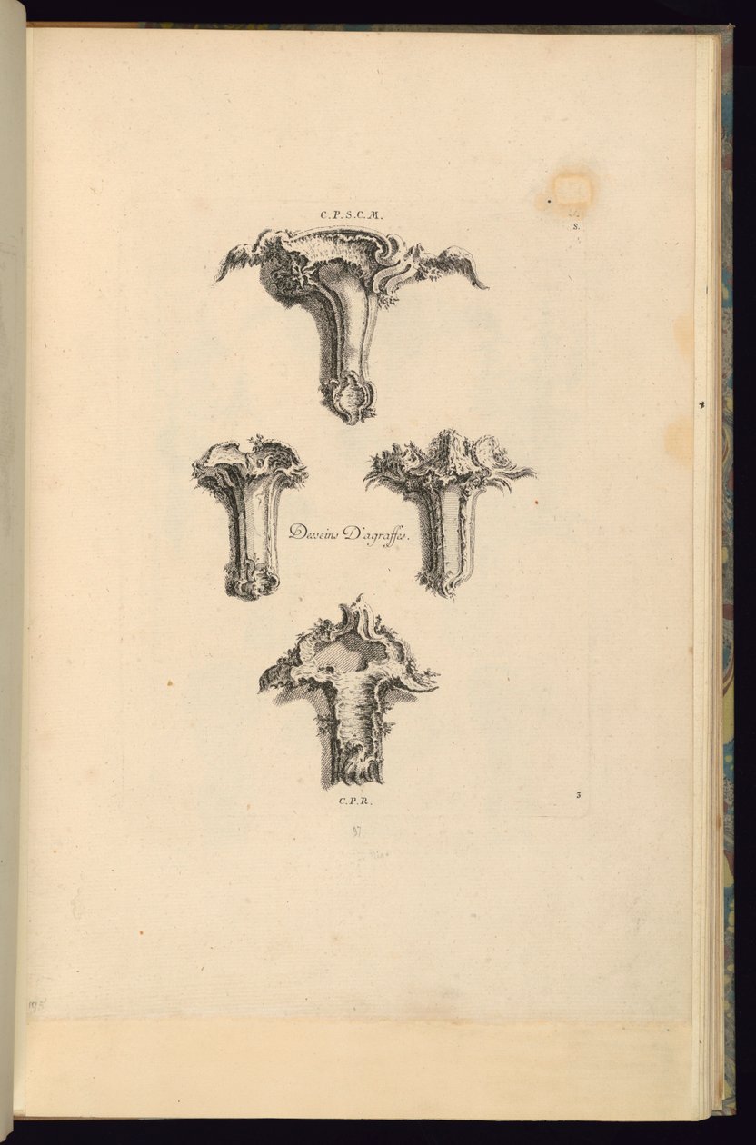 Designs básicos de François de Cuvilliés the Elder