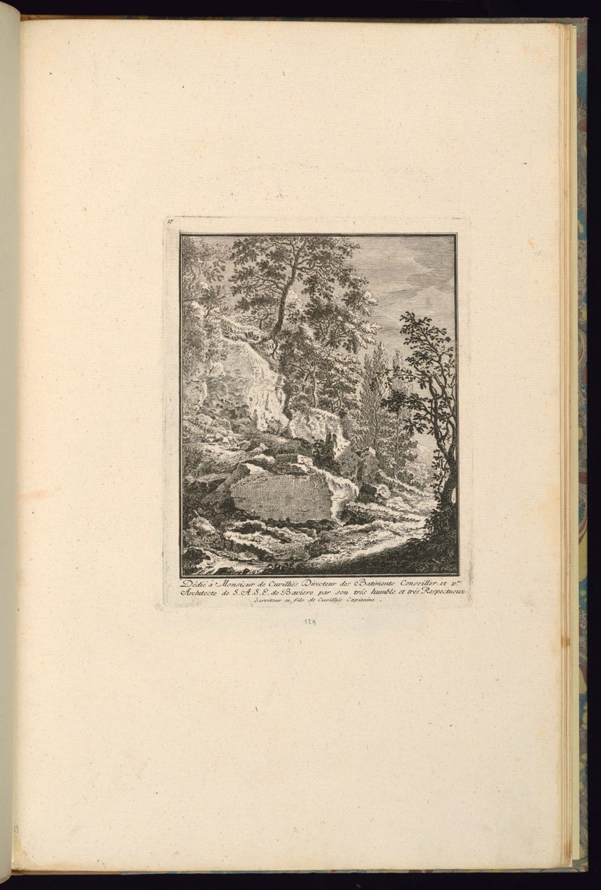 Design para uma paisagem com rochas de François de Cuvilliés the younger