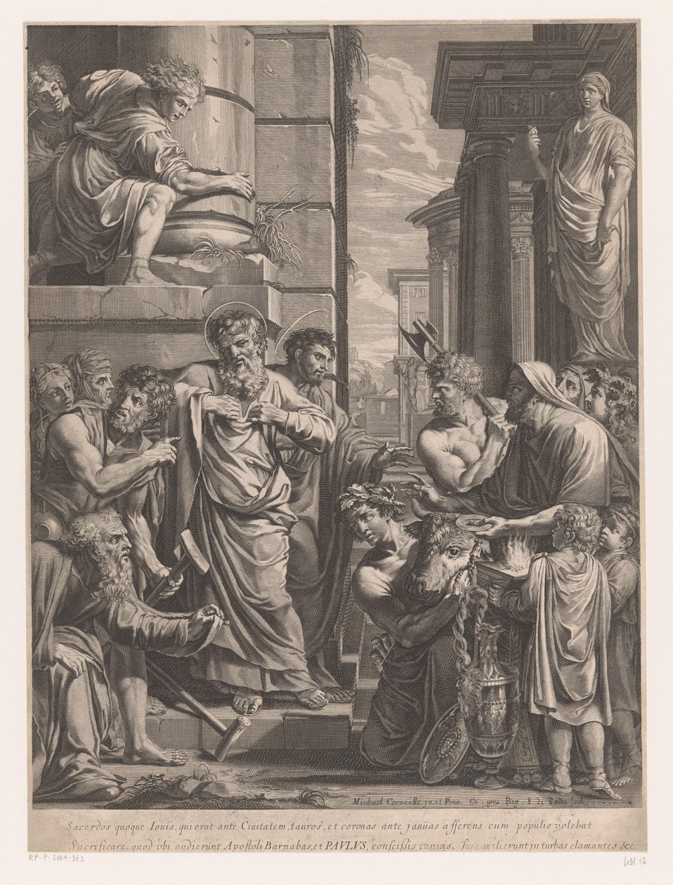 Paul e Barnabas em Lystra de François de Poilly (I)