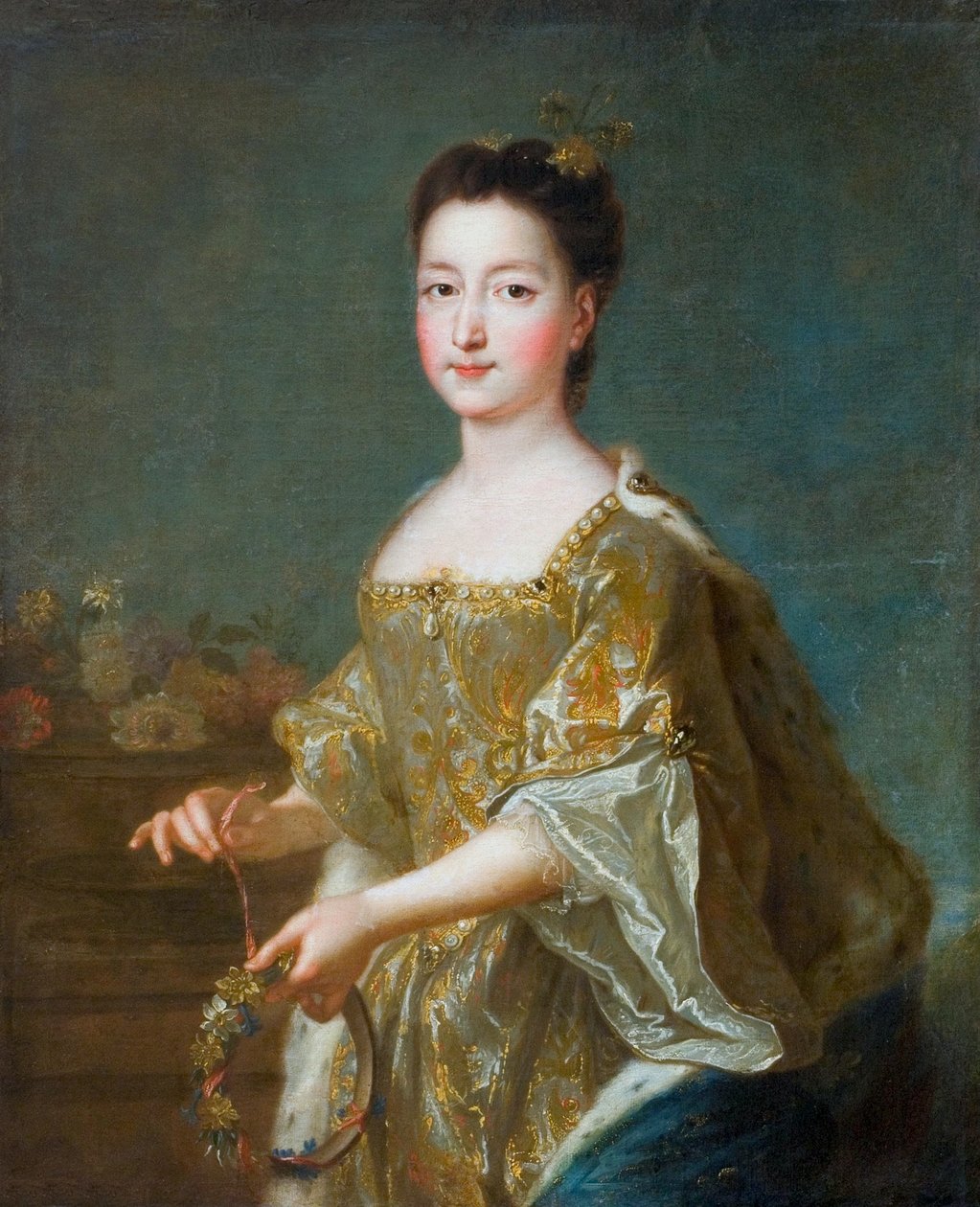 Polaco: Retrato de Teresa Kunegunda Sobieska como noiva de Francois de Troy