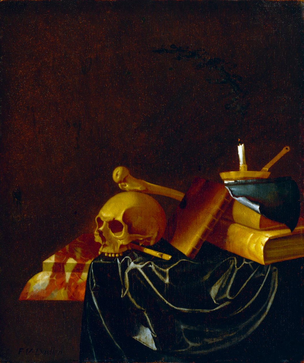 Natureza morta Vanitas de Francois van Daellen