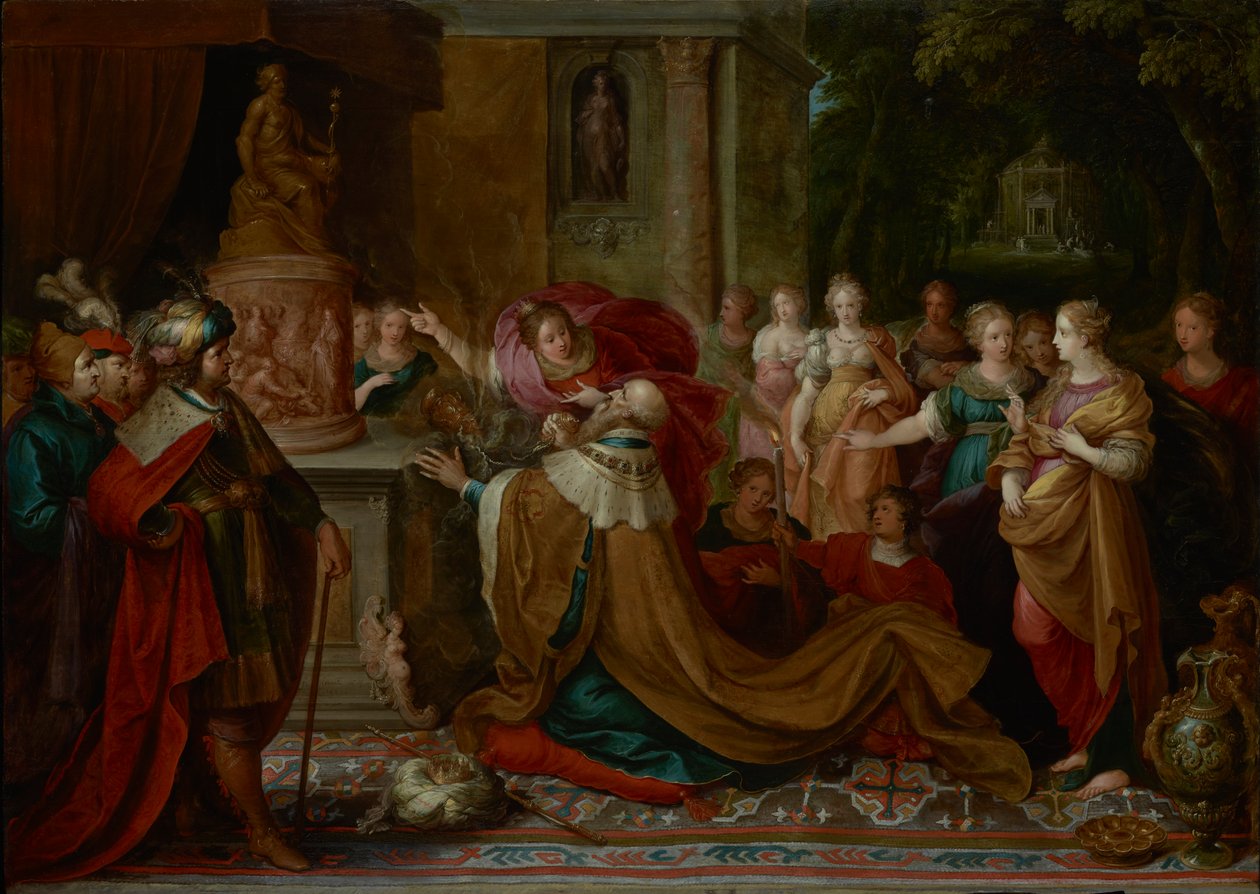 A idolatria de Salomão de Frans Francken the Younger  