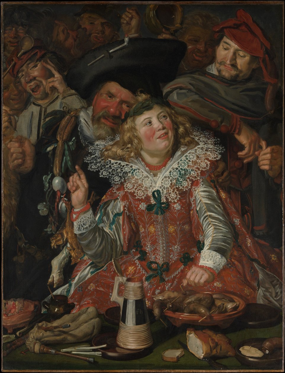 Merrymakers em Shrovetide de Frans Hals