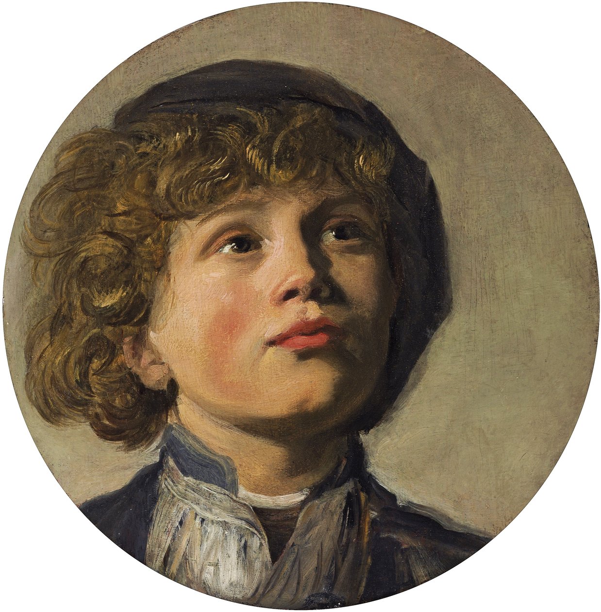 A cabeça de um menino - Retrato de um menino de Frans Hals