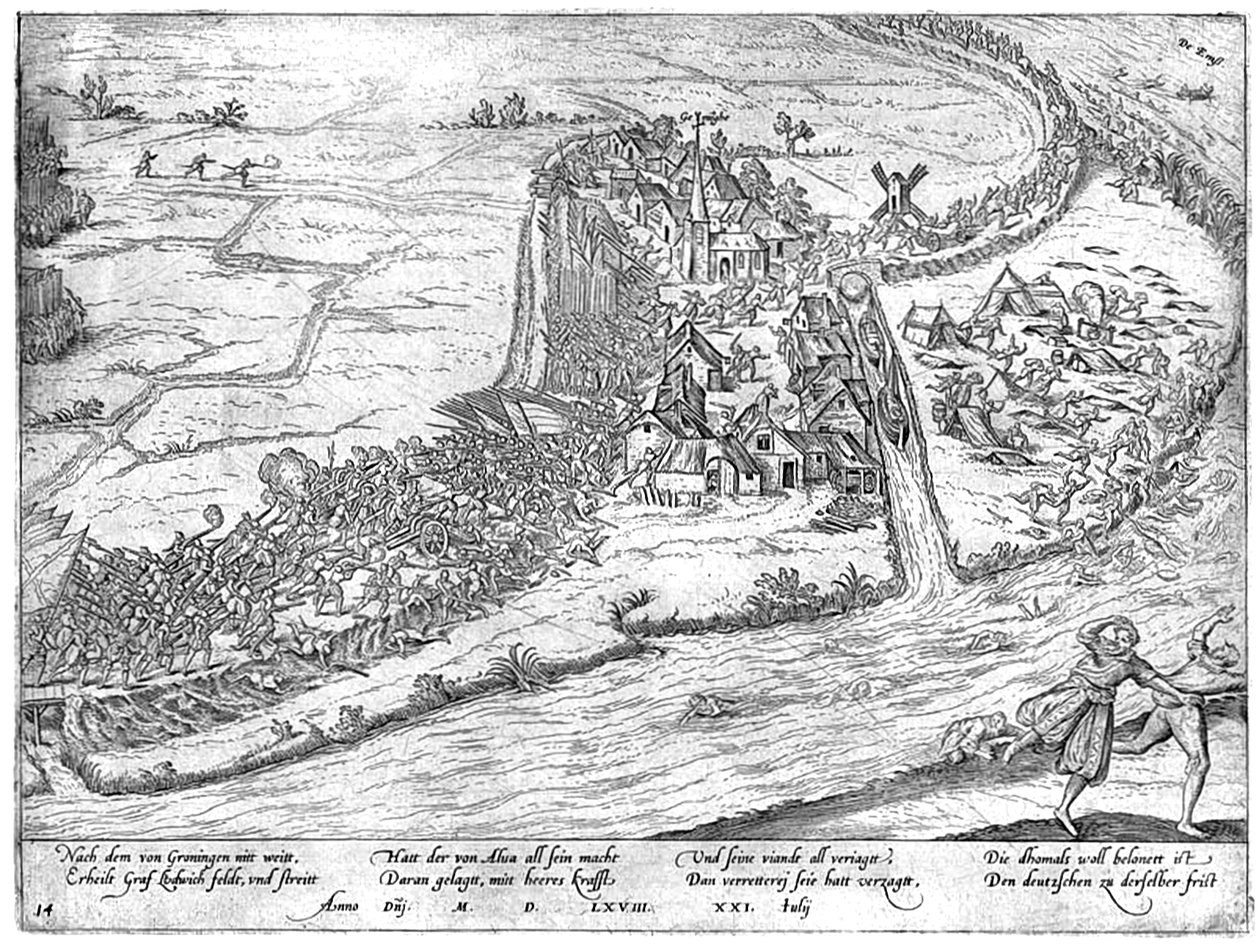 Batalha de Jemmingen, 1568 de Frans Hogenberg