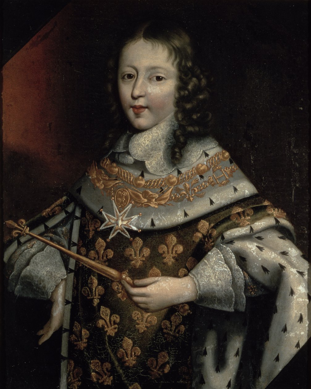 Retrato de Louis XIV (1638-1715) como um menino de Frans II Pourbus