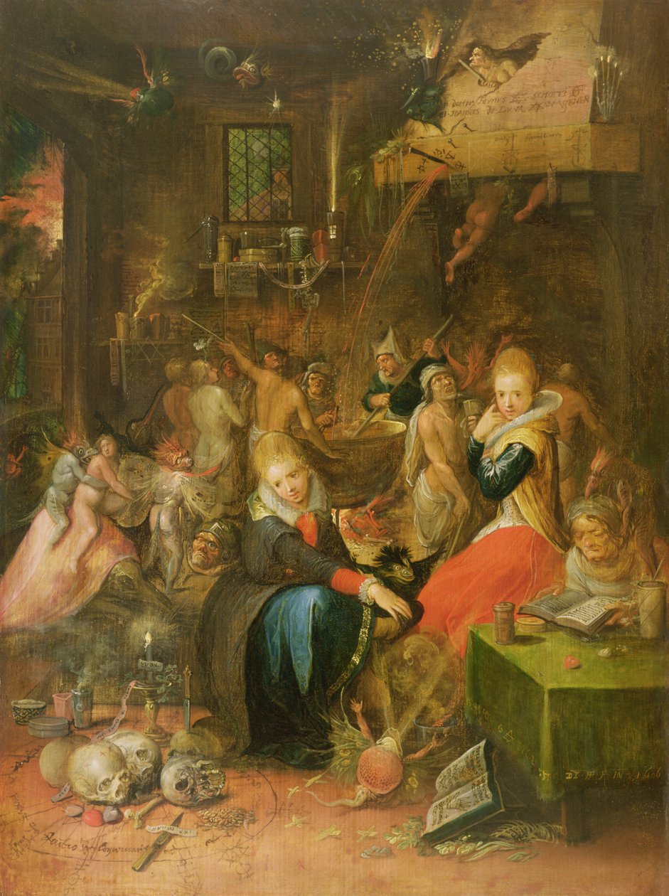 Uma Cena de Encantamento, 1606 de Frans II Francken the Younger
