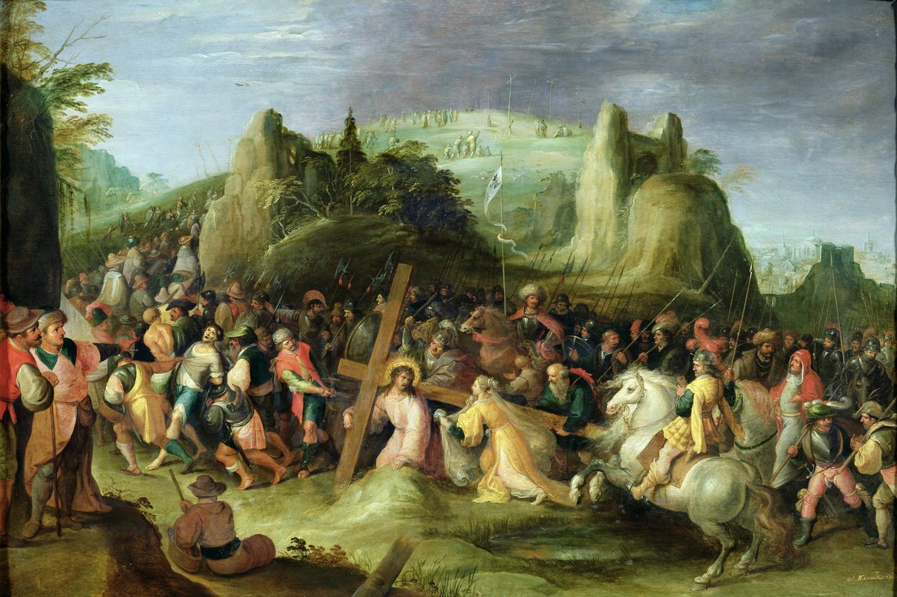 Cristo no caminho do Calvário de Frans II Francken the Younger