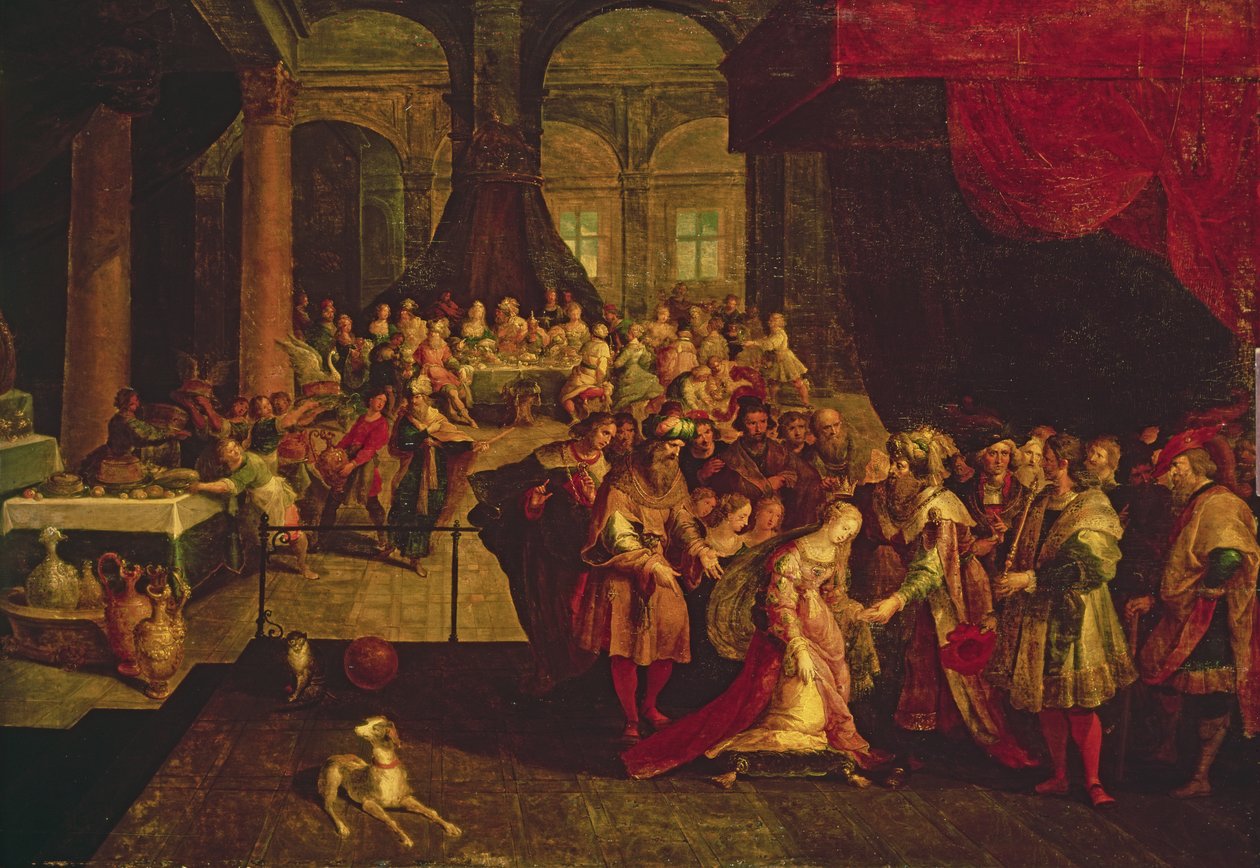 Coroa do Rei Assuero Esther de Frans II Francken the Younger
