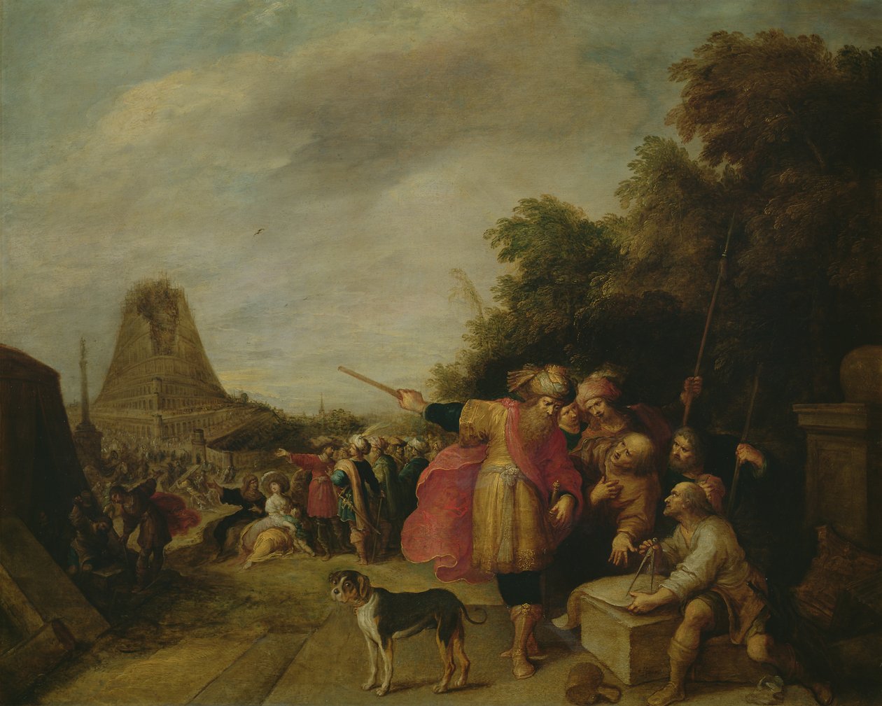 A construção da torre de Babel de Frans II Francken the Younger