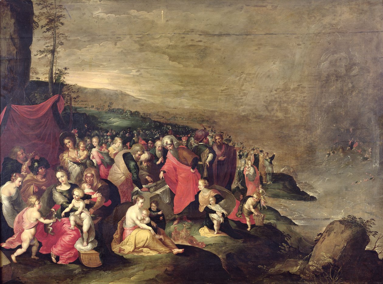 A travessia do mar vermelho de Frans II Francken the Younger