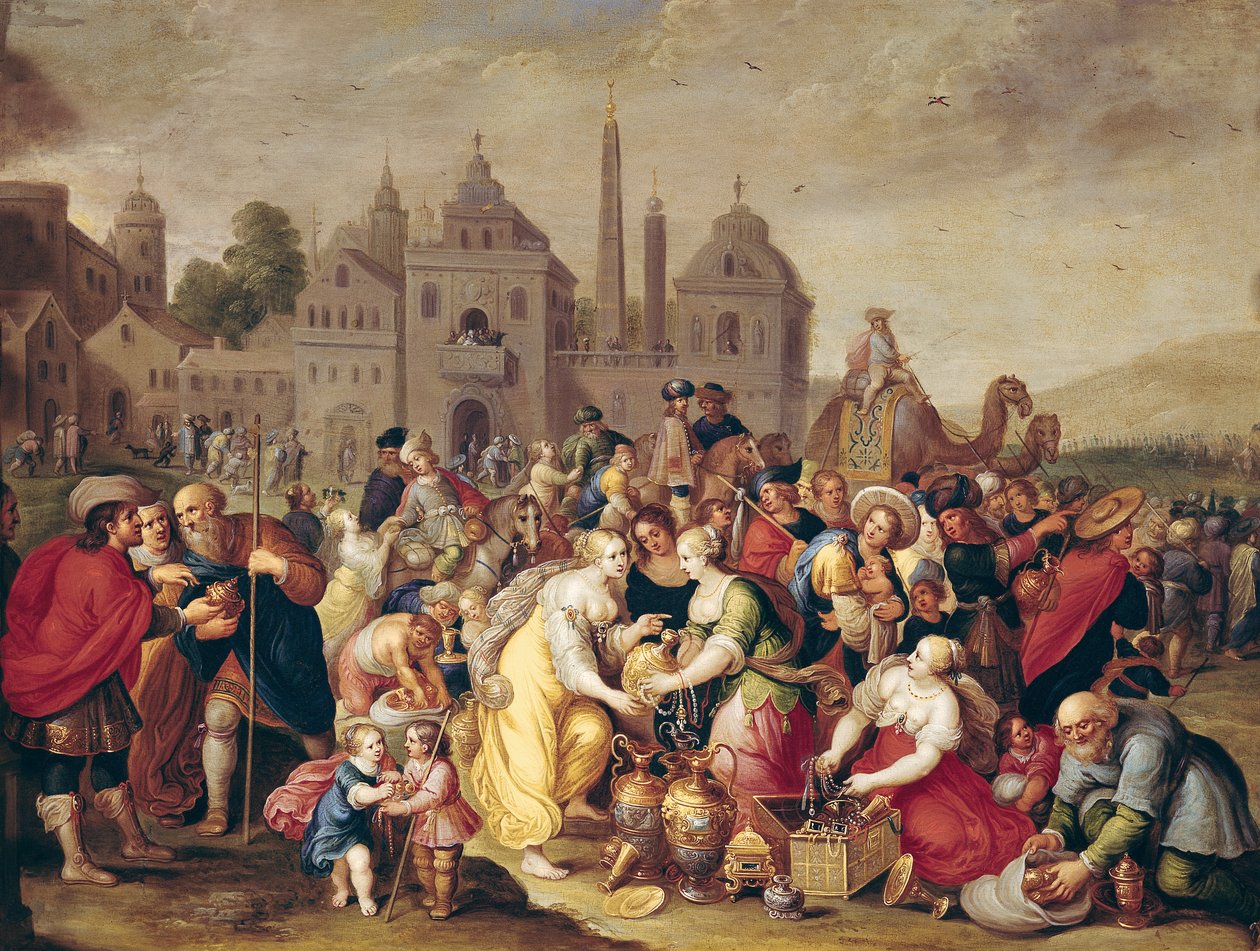 O Êxodo ou os vasos dos egípcios de Frans II Francken the Younger