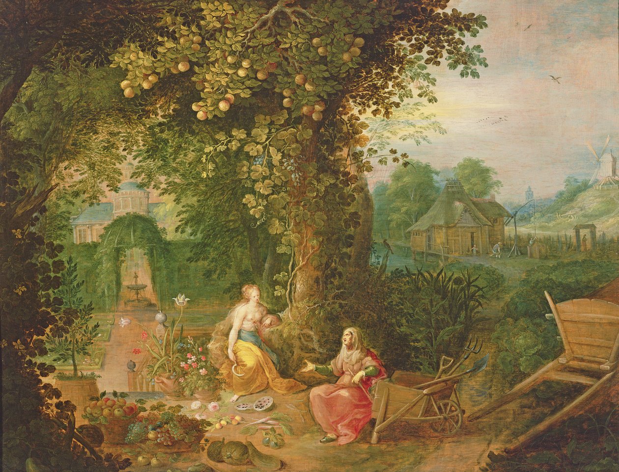 Vertumnus e Pomona de Frans II Francken the Younger