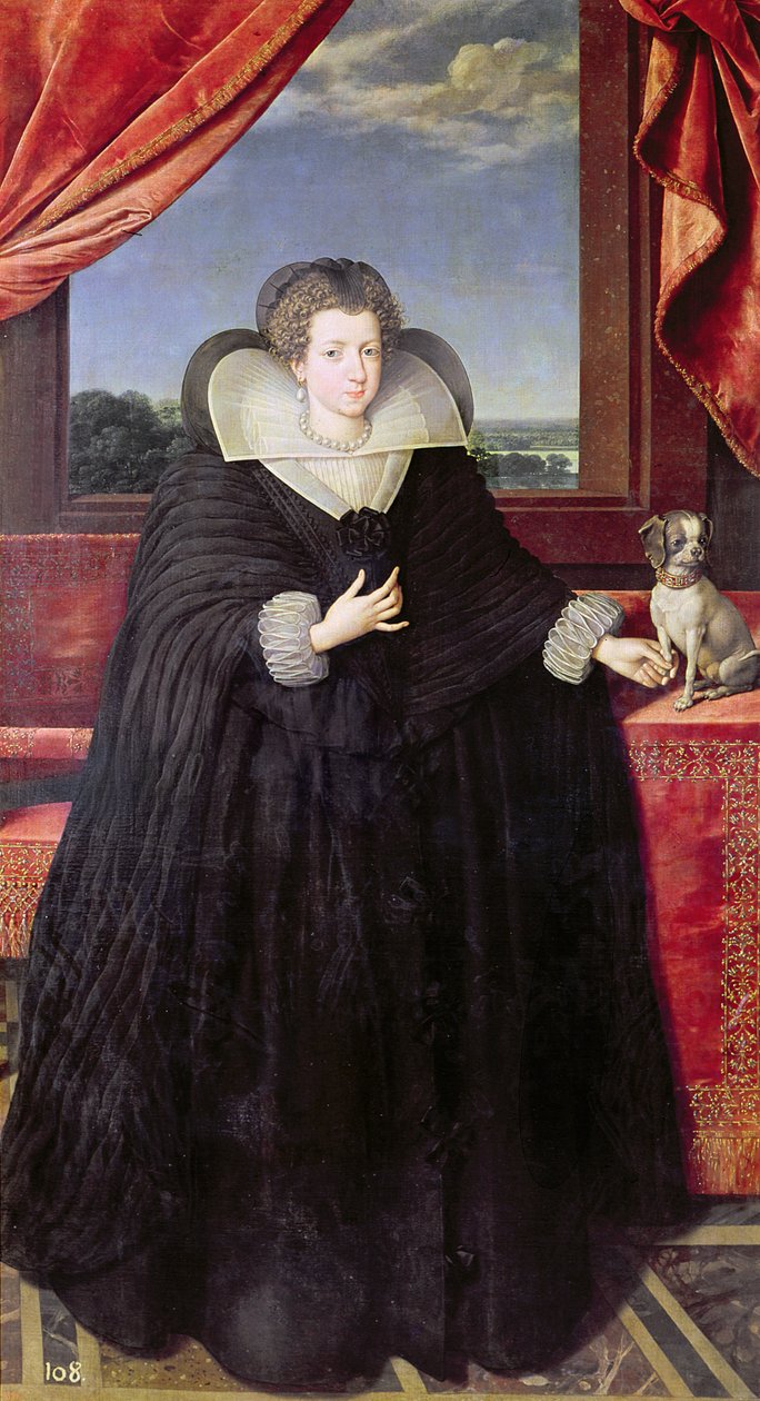 Isabella de Bourbon (1602-44) Rainha da Espanha, 1615-22 de Frans Pourbus the Younger