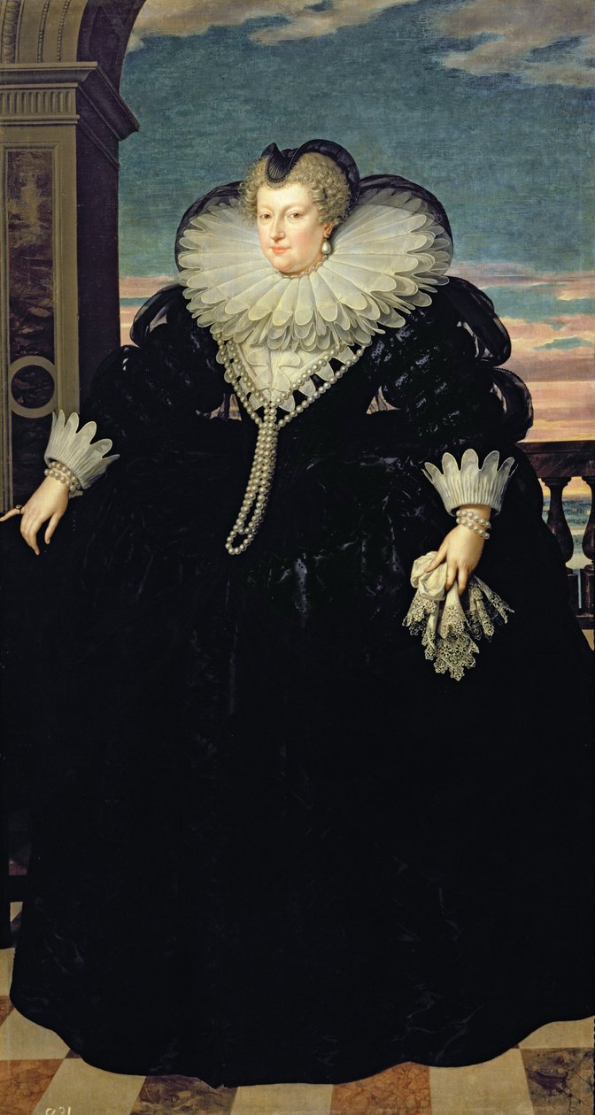 Maria de Médicis (1573-1642) Rainha da França, 1617 de Frans Pourbus the Younger
