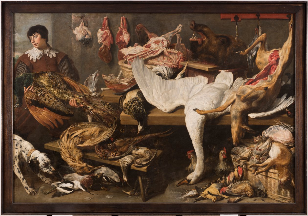 Uma tenda de jogo de Frans Snyders or Snijders