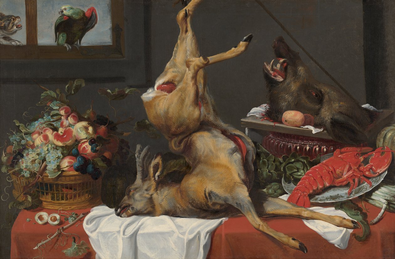 Ainda vida com veado morto de Frans Snyders or Snijders