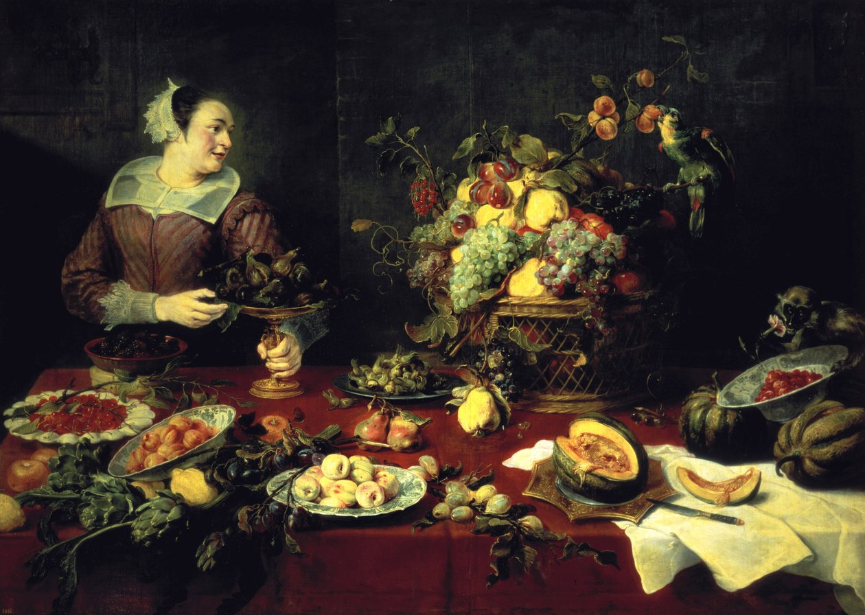 A tigela de frutas de Frans Snyders or Snijders