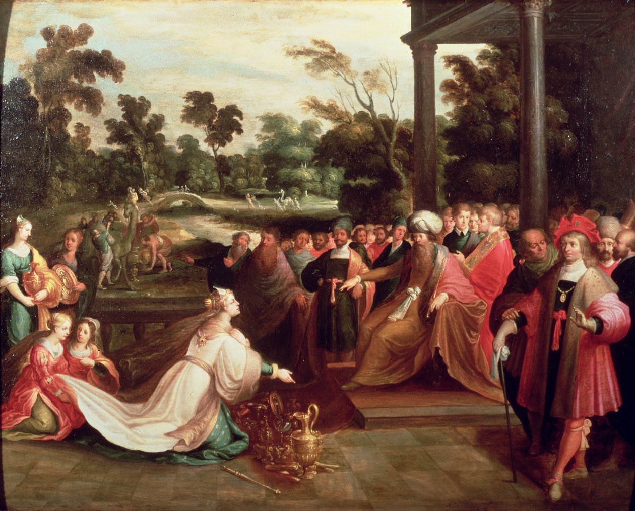 O rei Salomão e a rainha de Sabá de Frans the Elder Francken