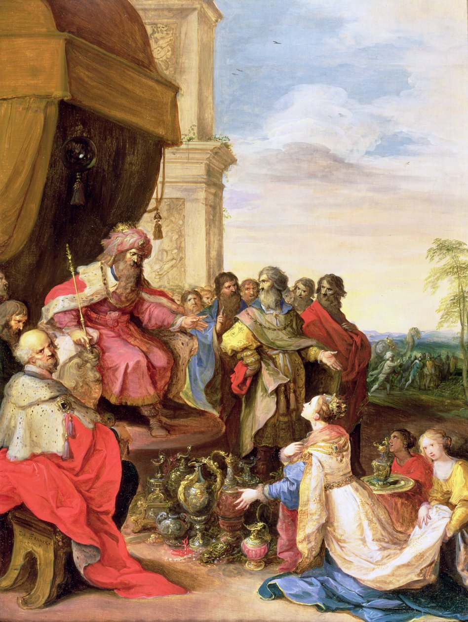 Salomão e a rainha de Sabá de Frans the Elder Francken