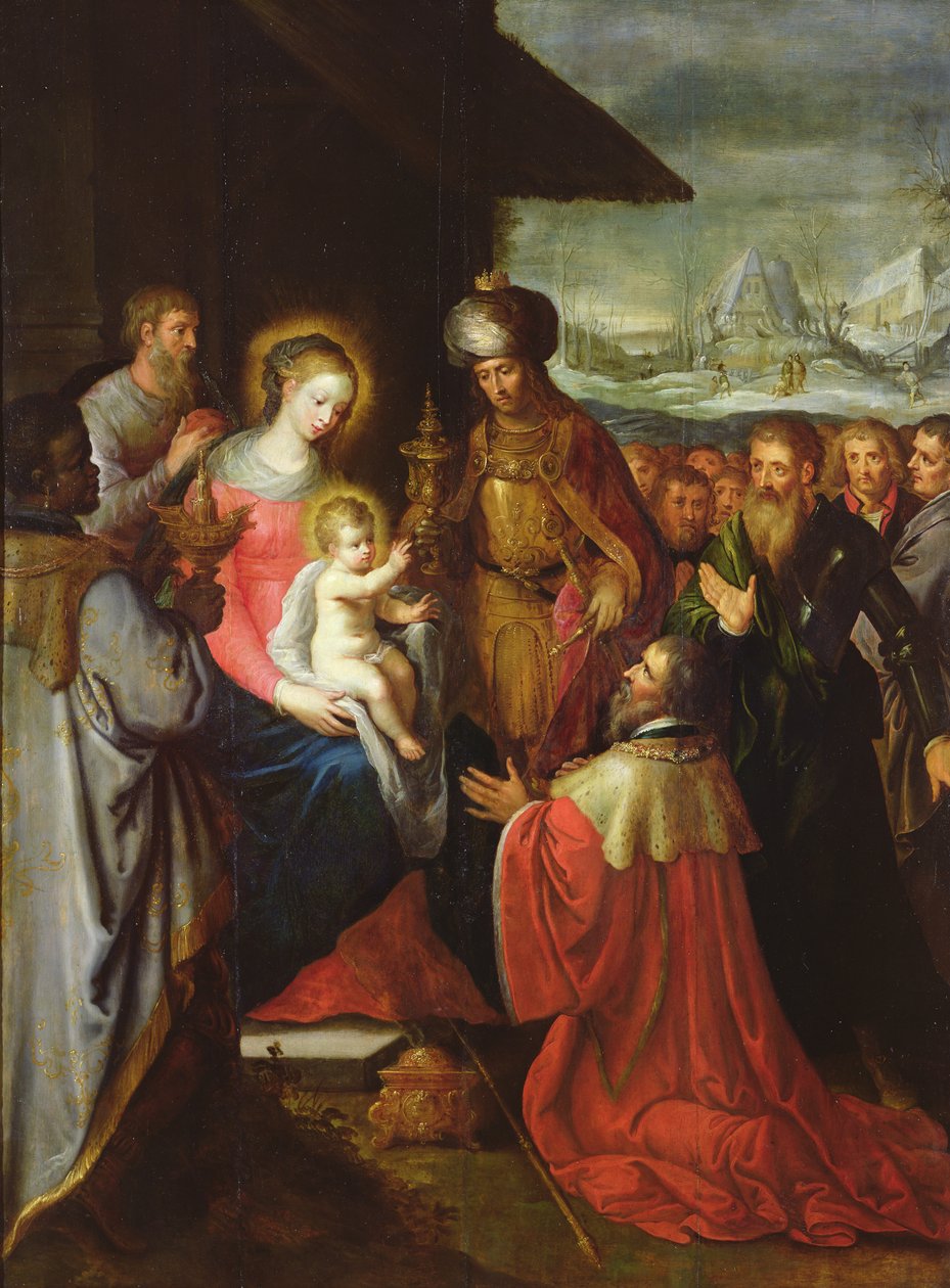 A Adoração dos Magos, c.1620 de Frans the Elder Francken