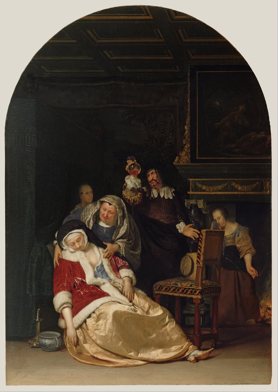 A visita dos médicos de Frans van Mieris