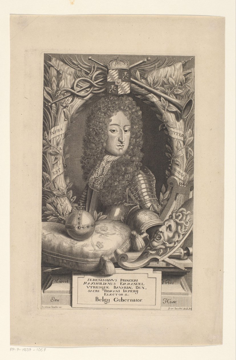 Retrato de Maximiliano Emanuel Eleitor da Baviera de Frans Bouche