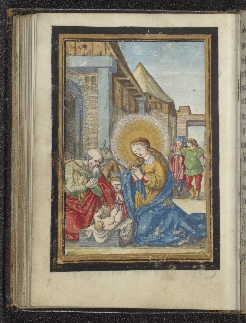 Adoração de José e Maria de Frans Crabbe van Espleghem