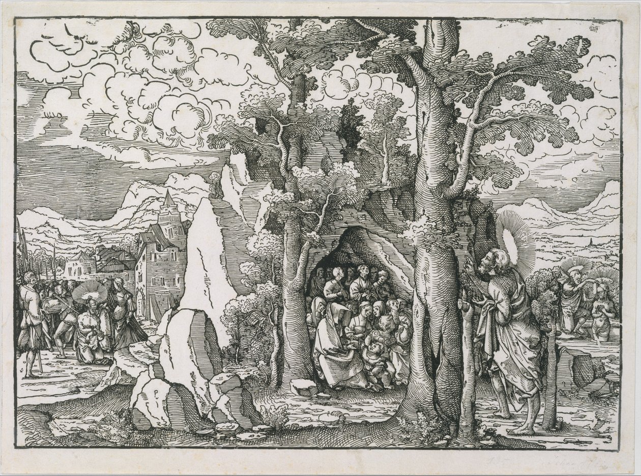 Cenas da Vida de São João Batista, c. 1522. de Frans Crabbe van Espleghem