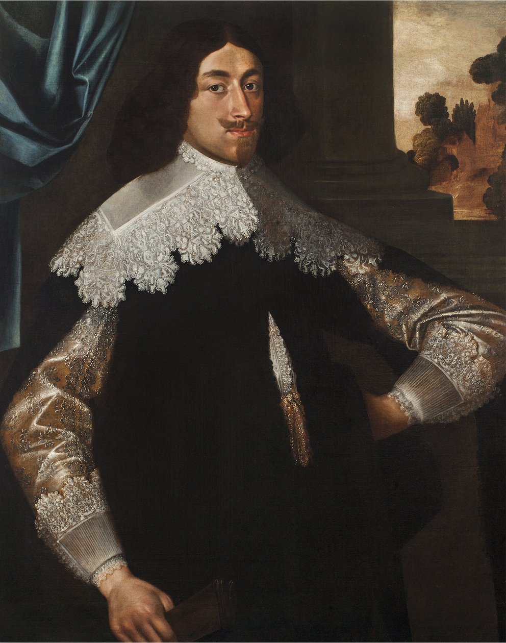 Retrato de Eugène de Berghes, Conde de Grimbergen, 1641 (par de 3114331) de Frans Denys