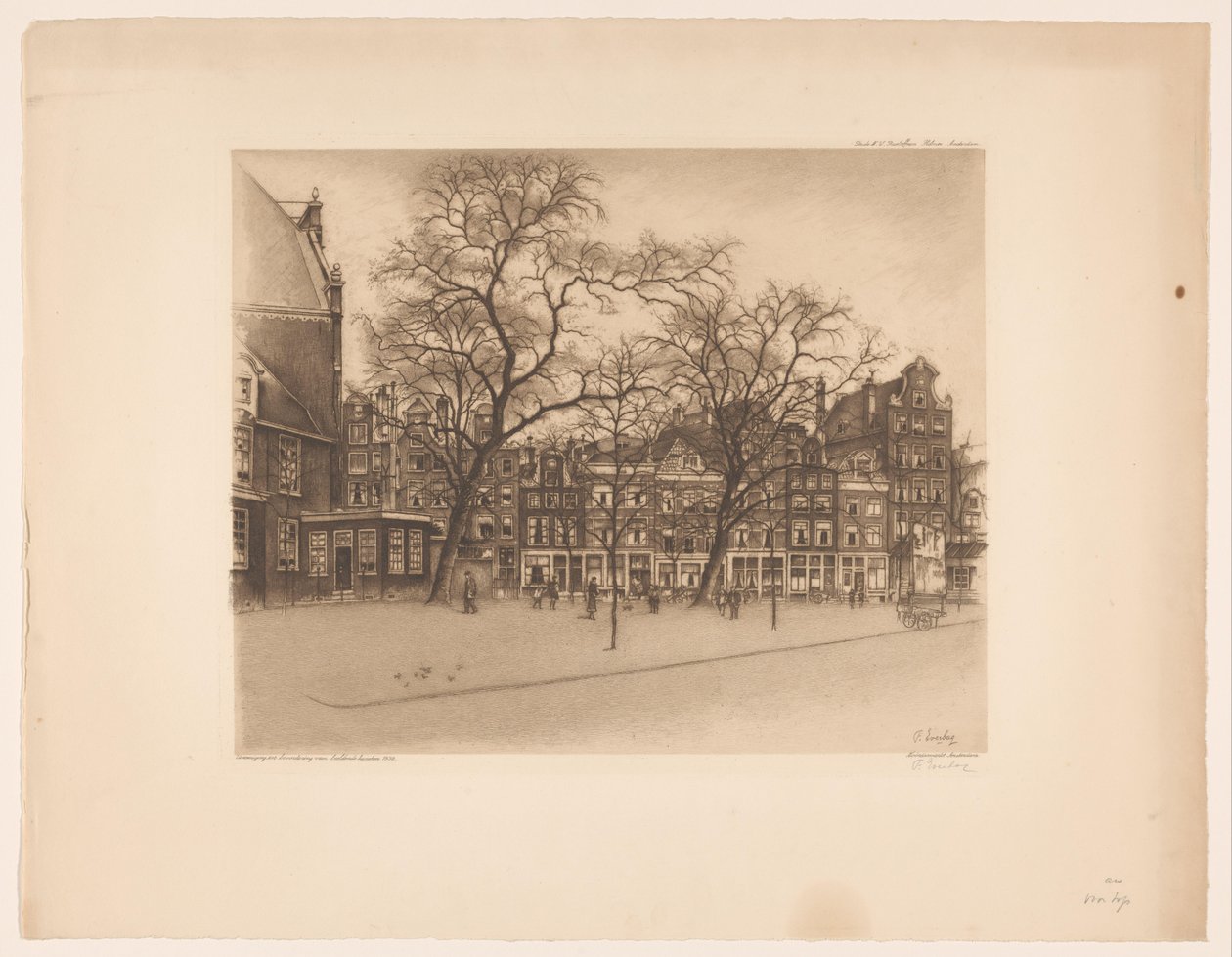 Vista do Noordermarkt em Amesterdão
Noordermarkt, Amsterdão (título sobre o objecto) de Frans Everbag (signed by artist)