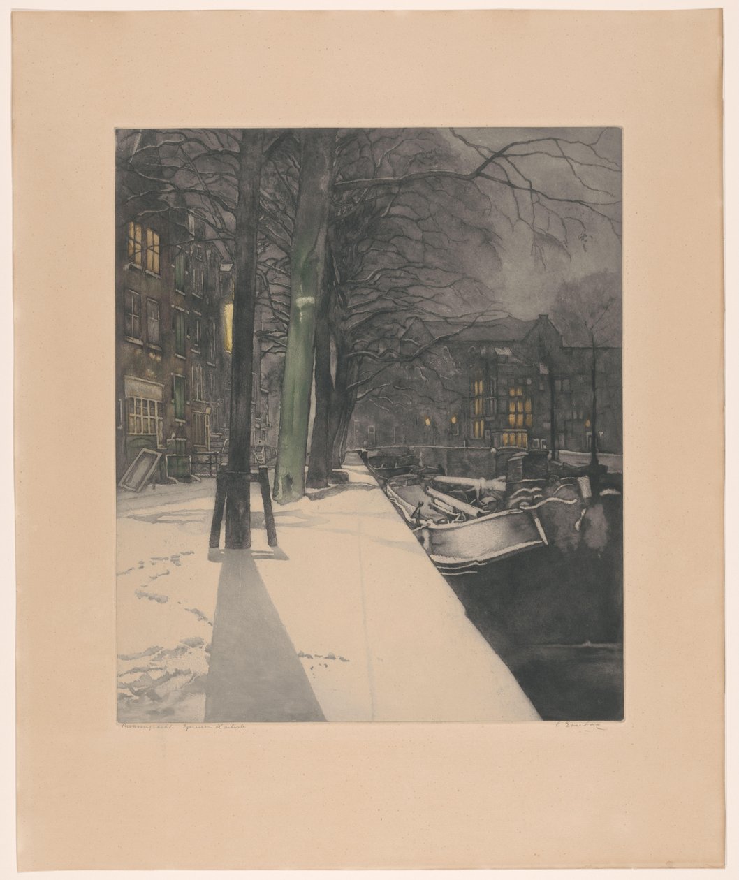 Prinsengracht (título original no objeto) de Frans Everbag (signed by artist)
