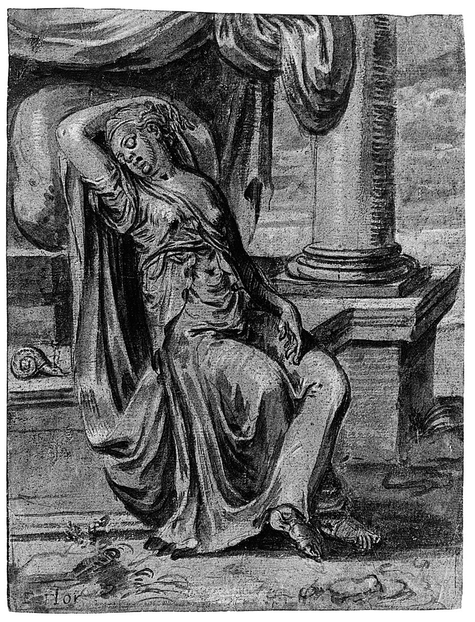 Alegoria da preguiça de Frans Floris