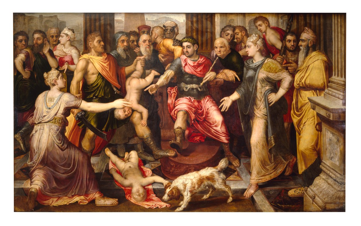 Acórdão de Salomão (óleo sobre painel) de Frans Floris