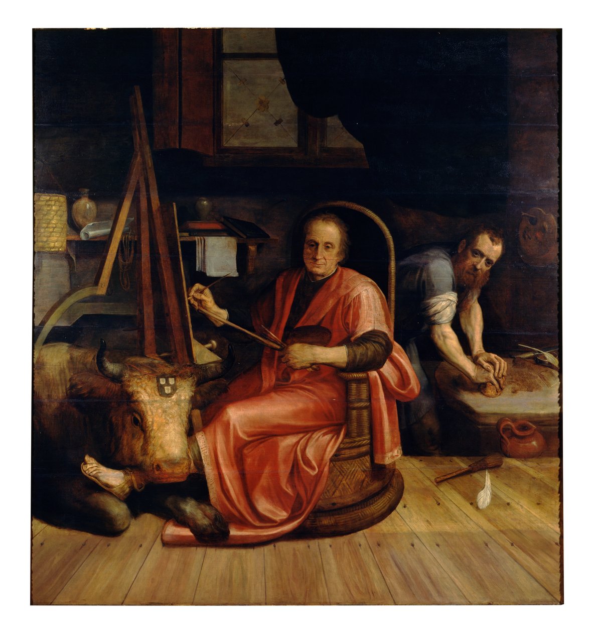 São Lucas pintando a Virgem (óleo sobre tela) de Frans Floris