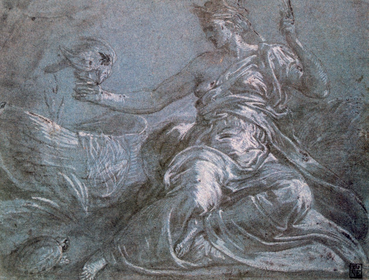 A alegoria do toque, c1516-1570 de Frans Floris