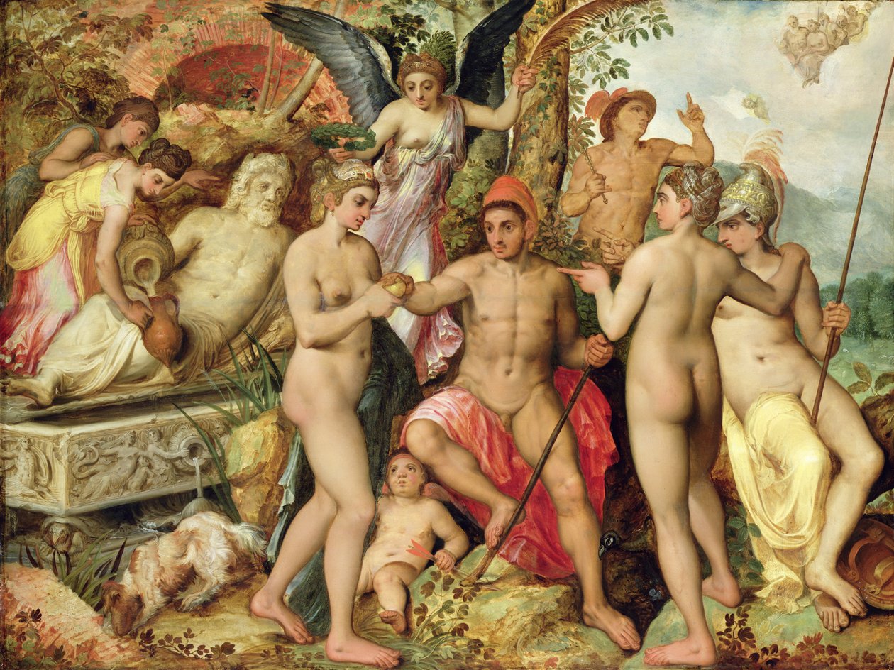 O julgamento de Paris, 1548 de Frans Floris